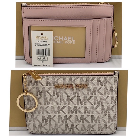 Michael Kors Avril Small Leather Top-Zip Satchel and Small Wallet Coinpouch Set - Picture 15 of 16